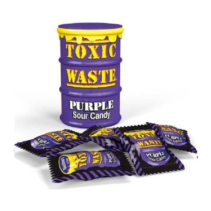 Toxic Waste Purple Sour Candy Drum