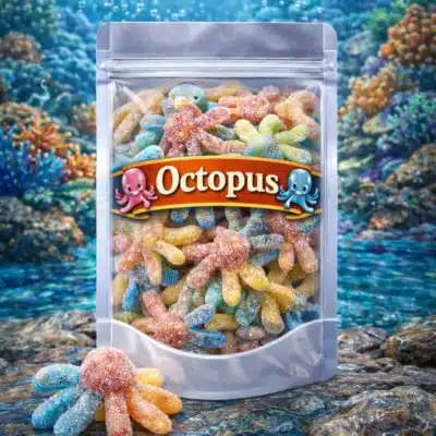 Octopus snoepjes – kleurrijk schepsnoep in de vorm van octopussen