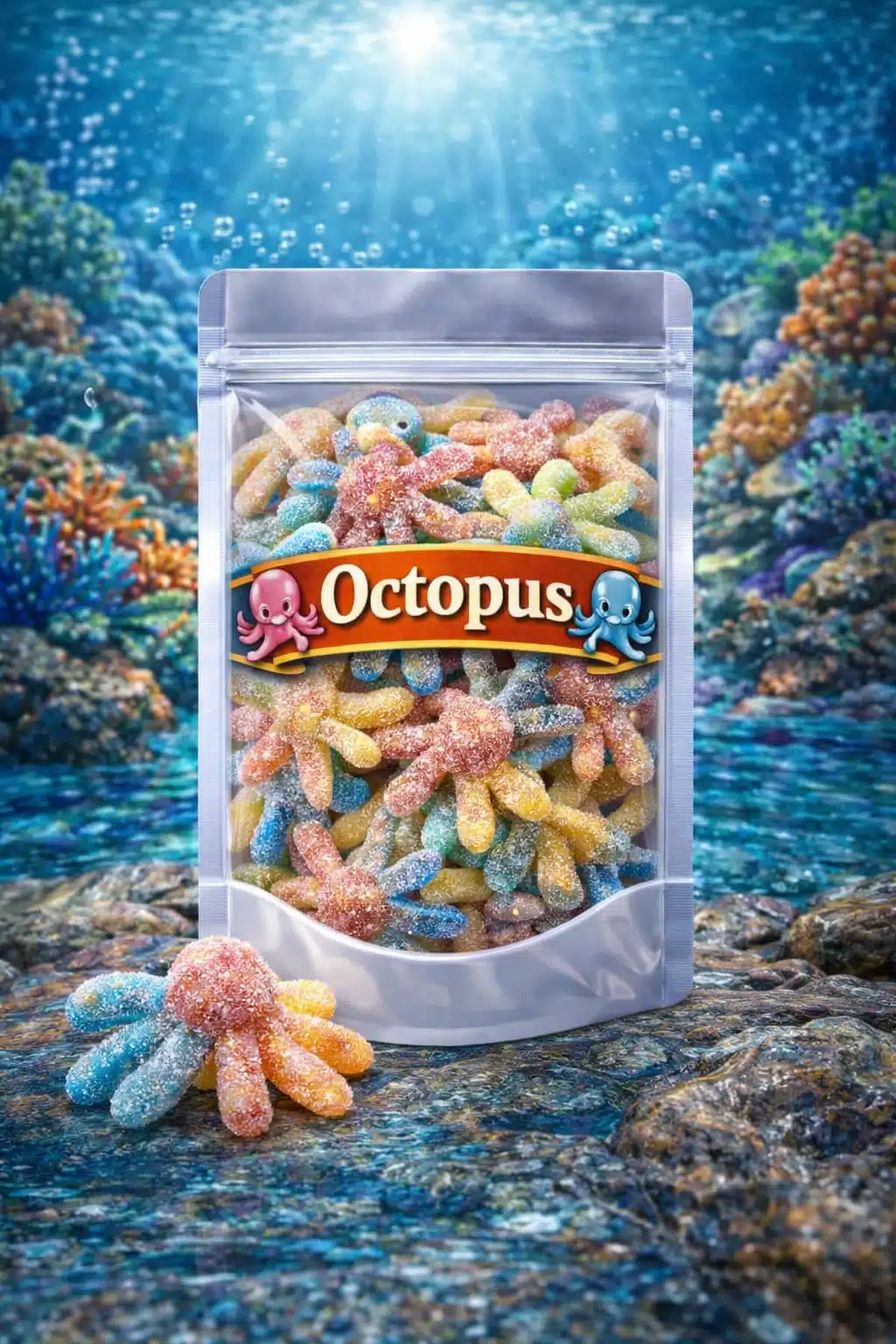 Octopus snoepjes – kleurrijk schepsnoep in de vorm van octopussen