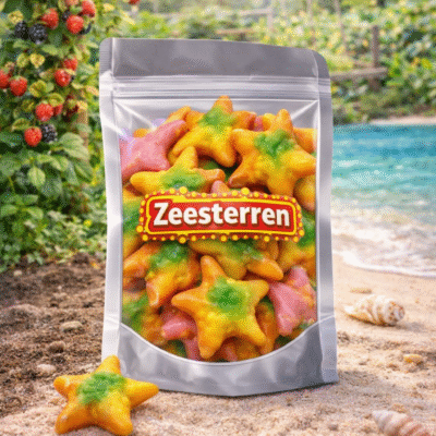 Dulce Plus zeesterren snoep, zoete oceaan snoepjes in de vorm van een zeester