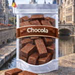 Ancienne chocolade spekken vanille, ambachtelijke marshmallows met pure chocolade, vanille spekken omhuld met chocolade van Ancienne, luxe chocoladespekken