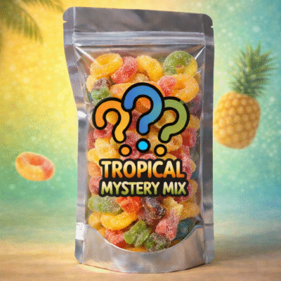 Mystery tropical snoepmix, tropische snoepmix, tropische snoepjes