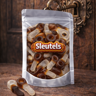 Cola sleutels matthijs veggie snoep, snoepjes in de vorm van sleutels met cola smaak