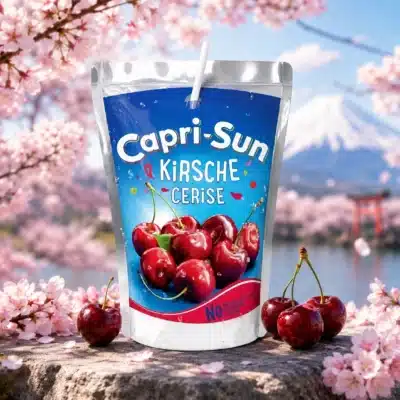 Rode Capri Sun Kersen smaak lekker zoet en kersachtig